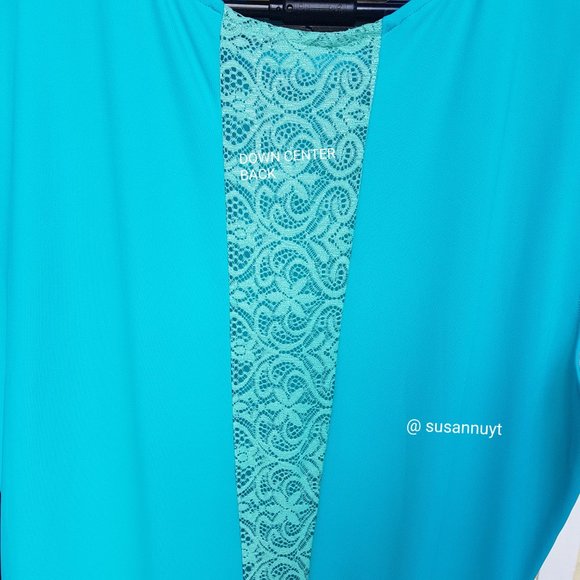 VTG HANDMADE Aretha Franklin High-Low Blue Dress - Picture 7 of 8